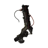 Full profile view of the mating surface on a salvaged BMW B47 intake manifold, visually inspected for cracks and housing integrity.