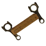 Side profile of two salvaged BMW diesel connecting rods and a new original box, visually inspected and ready for a bottom end rebuild.