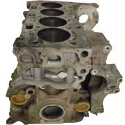 A genuine, stripped second hand BMW B47D20A bare engine block showing the cylinders and deck. Salvaged, visually inspected and supplied by Smart Drive Car Parts. Angle 1