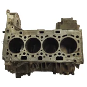 A genuine, stripped second hand BMW B47D20A bare engine block showing the cylinders and deck. Salvaged, visually inspected and supplied by Smart Drive Car Parts. Angle 2